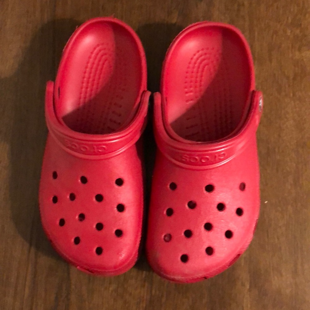 Red Crocs